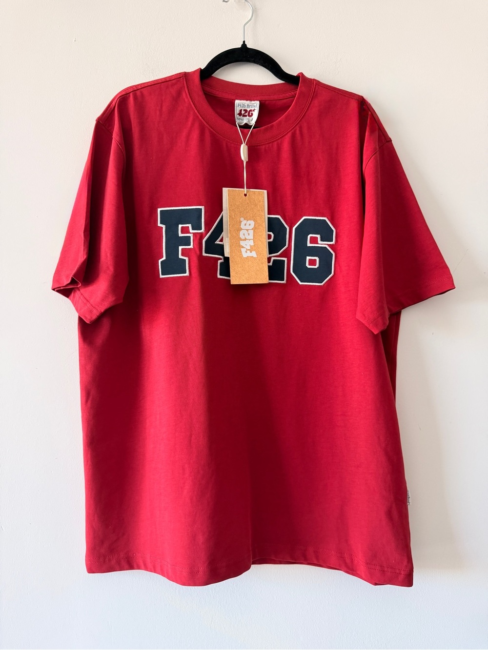 F426 Short Sleeve L CrewNeck Premium Cotton Loose-fit Men’s streetwear‎ hip-hop